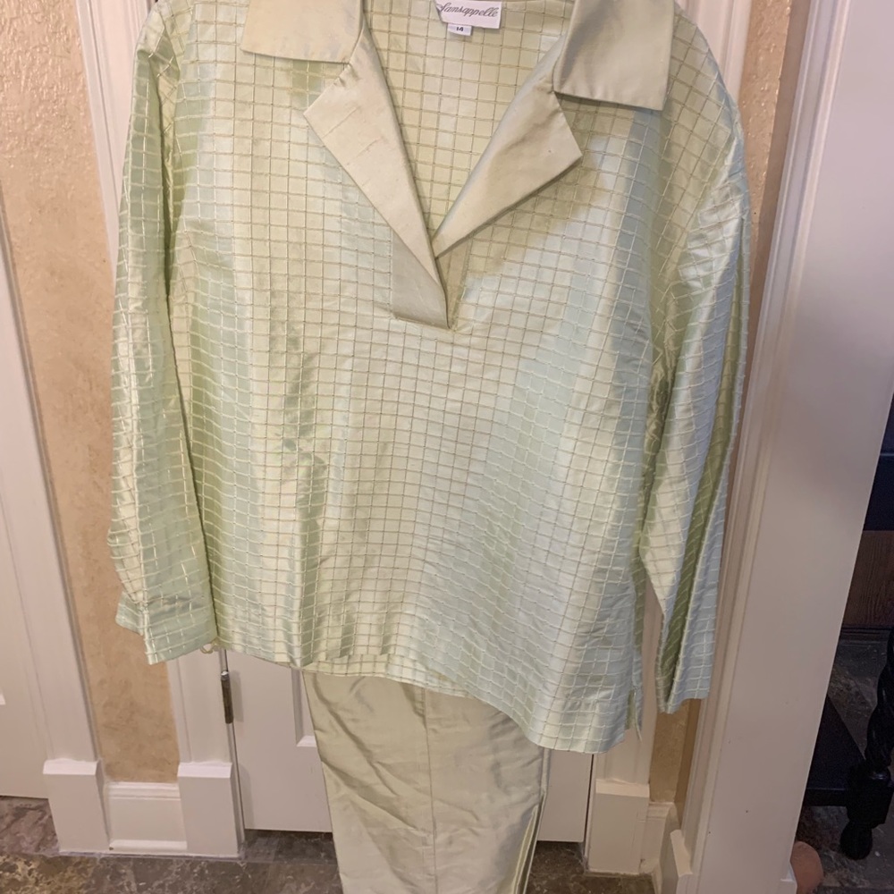 100% Silk pant suit